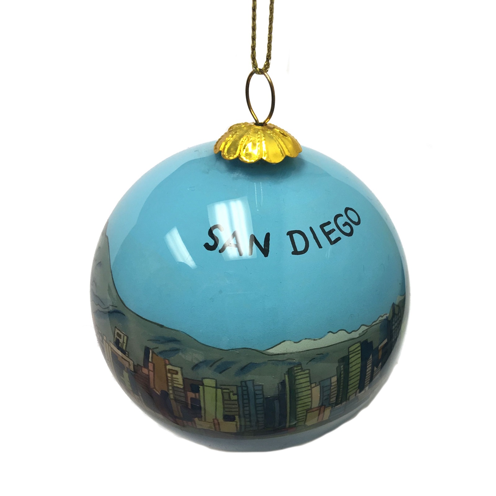 Fall Train Great Smoky Mountains Hand Painted Glass Christmas Ornament Fall Train Great Smoky Mountains Hand Painted Glass Christmas Ornament